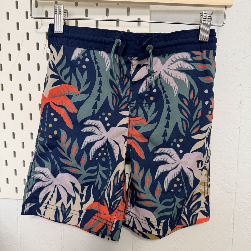 Old Navy Boys M 8 Board  Shorts Swim Tropical Palm Trunks‎ Palm Springs